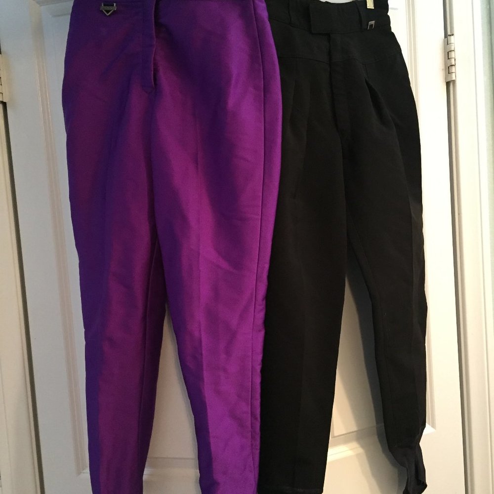 women's vintage black Roffe Fera ski pants size 2